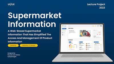 RPL Mart information system supermarket ui ux web design
