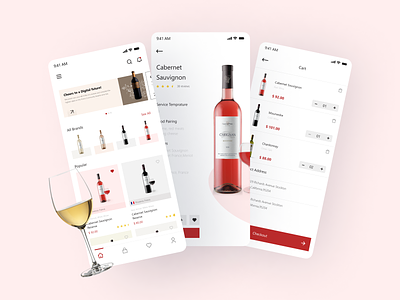 WincWines App Design app design design designers graphic design ios app liquor delivery app mobile app design trending design ui ux wineapp