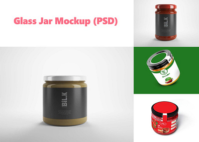 Glass Jar Mockup (PSD) download mock up download mockup jar mockup mockup mockups psd psd mockup