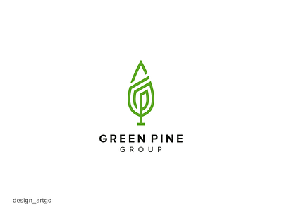 GP Initials Logo branding design elegan flat gp gp logo graphic design illustration initials logo logos minimal modern pine simple typography