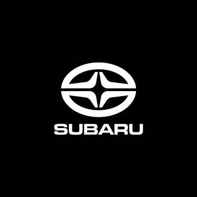 Subaru abstract automotive bold branding car design geometric graphic design icon logo logotype minimal rebrand redesign simple star