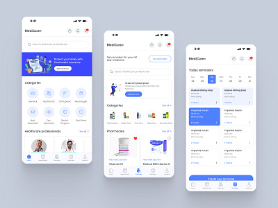 Mobile App Design for Healthcare Industry app doctor health medical mobile app ui uiux