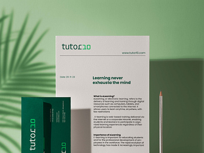 Tutor10 Branding branddesign brandidentitydesign colordesk creativelogos educationalgraphics elearningdesign innovativedesigns learningexperiencedesign logodesign visualidentity