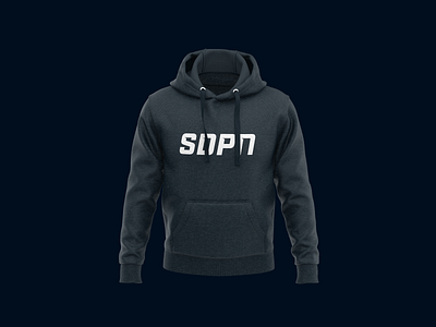 SDPN audio branding broadcast dark blue hockey hoodie identity logo mockup network podcast sports typography