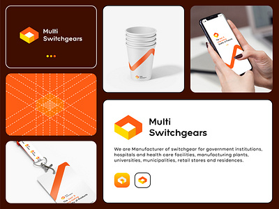 electrical, switchgear, logo & brand identity design 3d block brand identity branding creative cube design electrical graphic design logo logo design minimal panel power switchgear vector visual identity