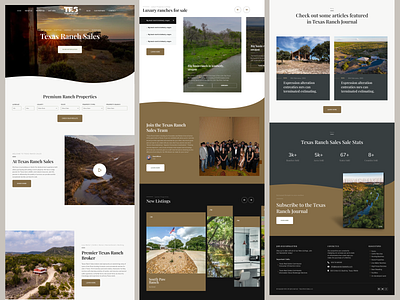 Ranch Website Design by 11thAgency branded website brown cleanweb cms development freelance web designer freelancer home page illustration property web ranch website realestate website slider style sheet ui ux website website design wordpress wordpress developer