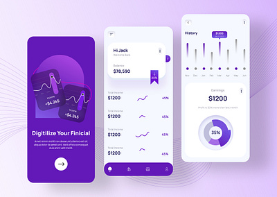 Finance App analytics app app ui branding cards design figma finance graphic design illustration logo ui