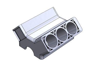 Engine Block V6 (Concept Design) 3d autocad design engine mechanical solidworks