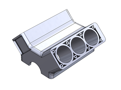 Engine Block V6 (Concept Design) 3d autocad design engine mechanical solidworks