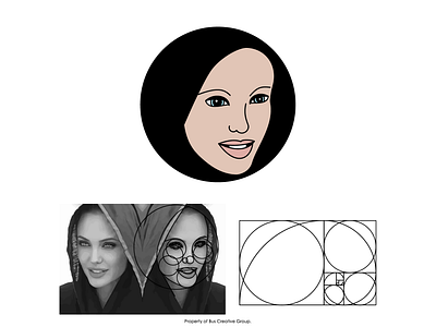 Angelina Jolie illustration angelinajolie artist designer face goldenratio graphic design illustration logo logoinspiration ux vector