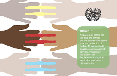 UN Article 7 Poster class project class work graphic design poster design united nations