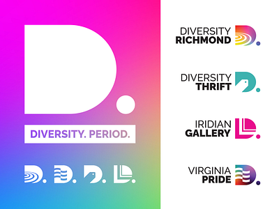 Diversity Richmond Branding (1) branding diversity lgbtq logo logo design logo family logo mark pride richmond virginia