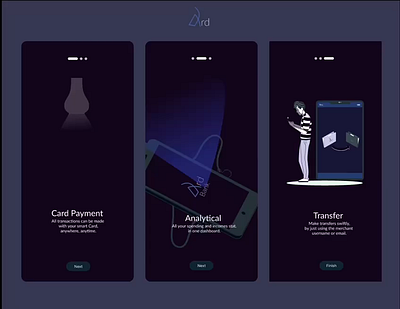 Onboarding Screens animation branding graphic design ui