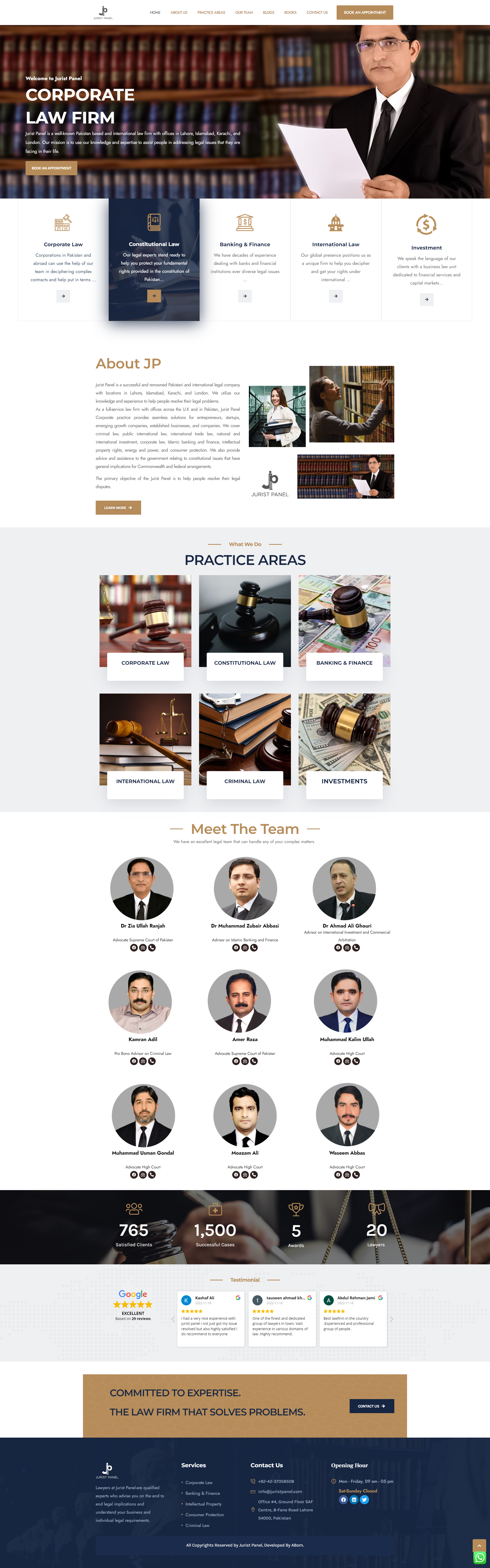 Jurist Panel jurist landing page law