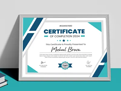 Certificate Template rosette