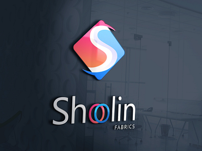 Logo - Shoolin Fabrics 3d logo branding fabrics fabrics logo graphic design logo s s logo s logo design shoolin shoolinfabrics top logo design