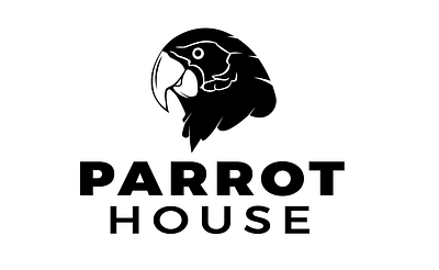 Parrot House.. branding design flat graphic design logo vector