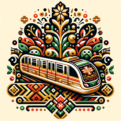 New Year logo for the Belarusian metro branding design graphic design illustration logo