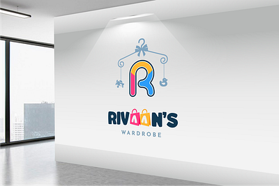 Logo - Rivaan's Wardrobe 3d logo branding brandlogodesign design expertlogo graphic design logo logodesign pro logo rivaanslogodesign rivaanswardrobelogodesign wardrobedesign wardrobelogo