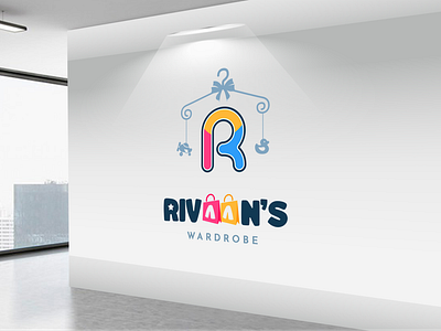 Logo - Rivaan's Wardrobe 3d logo branding brandlogodesign design expertlogo graphic design logo logodesign pro logo rivaanslogodesign rivaanswardrobelogodesign wardrobedesign wardrobelogo