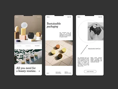 Anthea Mobile Presentation art direction branding graphic design instastory layout mobile social media design