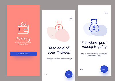 Money Transfer App Full Design app appdesign landing ui ux