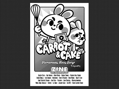 CARROT&CAKE: Homemade Love Story! bunny chibi comic cute graphic design illustration kawaii love manga poster rabbit