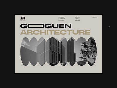 Goguen | Landing Page Redesign animation architecture design landing motion graphics redesign site ui