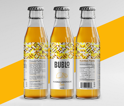 Bublo Sodas branding design emballage graphic design india label logo packaging soda