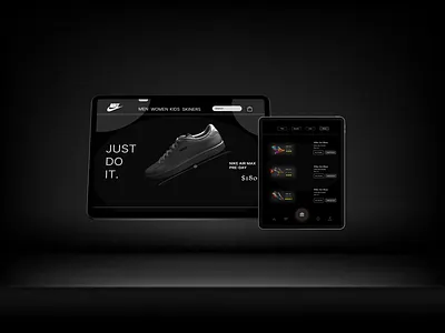 E-commerce Ux Design Dark theme app design branding dark theme e commerce graphic design landing page nike responsive ui ui ux ux expert visual design