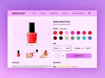 Daily UI - 012 E-commerce Shop daily ui design ui ux ux design web design website