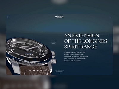 Flyback - Longines 3d animation 3d interaction blur effect elegant flyback interaction longines motion motion design rotation scroll animation text animation text deformation ui ui design watch watches webgl webgl animation webgl shaders