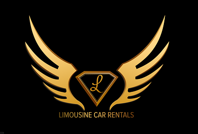 LIMOUSINE CAR RENTAL LOGO branding logo