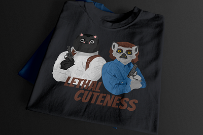 Cute Guys Collection T-shirt Design animals on t shirt based on movie cat cute guys lemur movie t shirt t shirt t shirt design