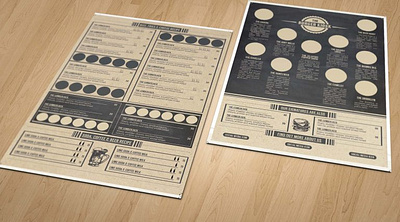 Burger Bar & Restaurant Menu graphic folks graphic folks logo menu menu card