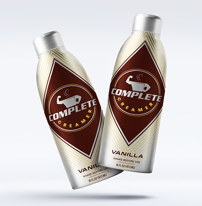 Premium Coffee Creamer branding coffee creamer design emballage graphic design illustration label packaging protein