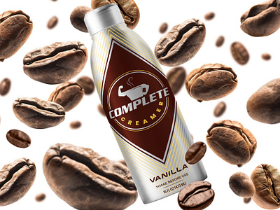 Coffee Creamer USA branding coffee creamer design emballage graphic design gym high protein label logo packaging premium protein