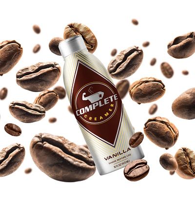 Coffee Creamer USA branding coffee creamer design emballage graphic design gym high protein label logo packaging premium protein