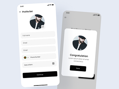 App Profile setting screen ui ux design app app profile screen app ui ux design design minimal profile profile create profile ui ux design ui ui ux ux ux ui