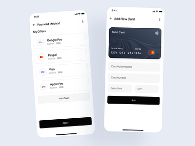 Payment Method add app screen ui ux design add adding app app payment method add app ui ux design design illustration method minimal payment payment adding payment method ui user interface ux