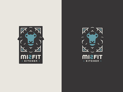 Misfit Kitchen branding graphic design illustration logo