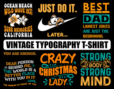 VINTAGE TYPOGRAPHY T-SHIRT DESIGN typography