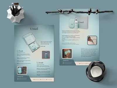 Uzari Product Promotional flyer Design ads banner brochure business flyer catalog cosmetic creative flyer design facebook flyer flyer design graphic graphic design instagram marketing poster product product catalog promotion social media