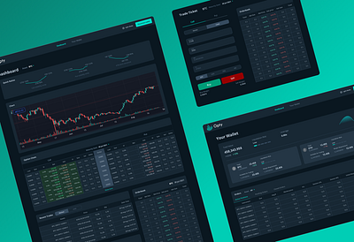 Crypto Options Trading Platform crypto cryptocurrency cryptoptions dashboard data design finance fintech graph options platform table trading ui web