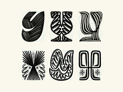 ✴ Six letters — Y ✴ art drawing illustration letter lettering