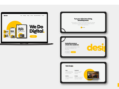Branding and Web Design for lemondesignco.uk design graphic design web design web development