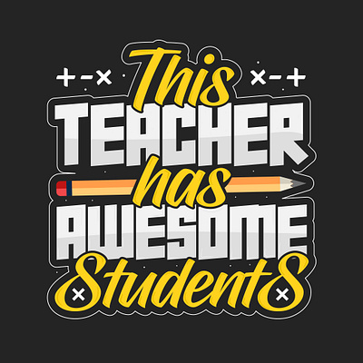 T-shirt design for TEACHER. 3d branding design graphic design illustration logo shirt t shirt teacher teaching tshirt tshirt tshirt design vectplus