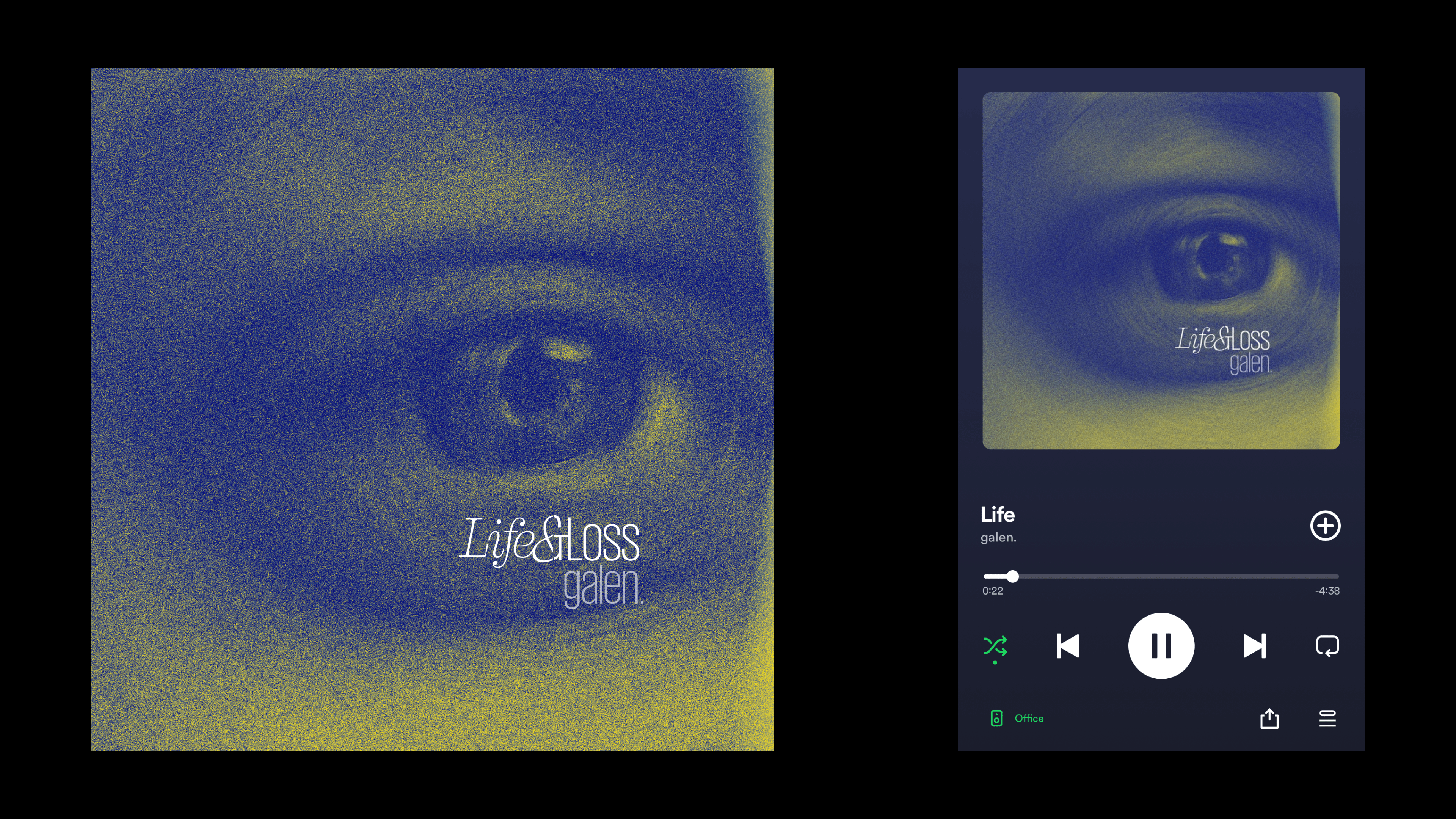 Art Direction & Album Cover for Life & Loss EP art direction design graphic design logo typography