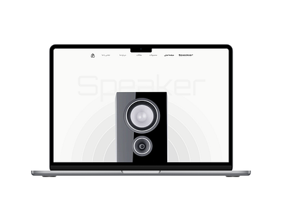 Landing page for Speaker design graphic design landing page site ui ux