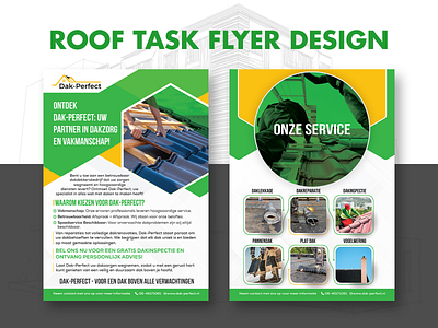 Roof Task Flyer Design design graphic design illustration magazine